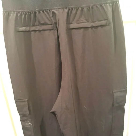 Athleta Black Brooklyn Zip-Up Stretch Performance Jumpsuit Size r - Picture 7 of 10